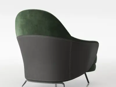 Armchair minotti angie 3D model