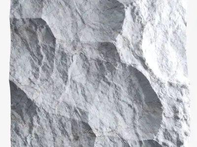 149-RockPanel piece of rock 3D model