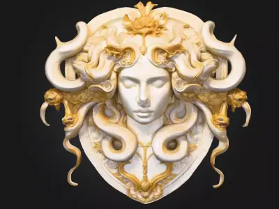 Wrath of the Medusa Low-poly 3D model
