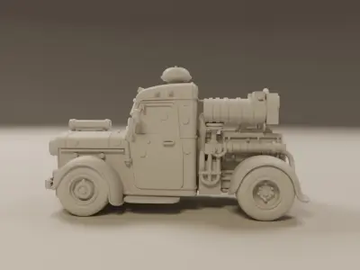 steampunk car 3D print model