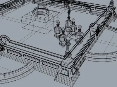 City Hall Park Fountain 3D print model