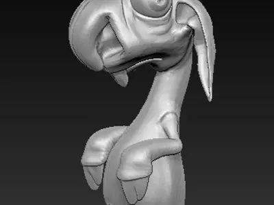 Character Creature rabbit 3D Print 3D print model