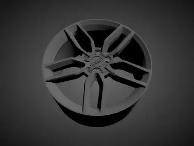 AUDI S3 OEM scalable and printable rims 3D print model