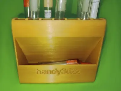 3D Print Ready Laboratory Inclined and Round Test Tube Racks  3D print model