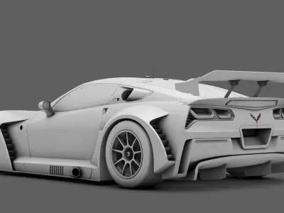  Chevrolet Corvette C7 GT-R GT3 HP 3D model