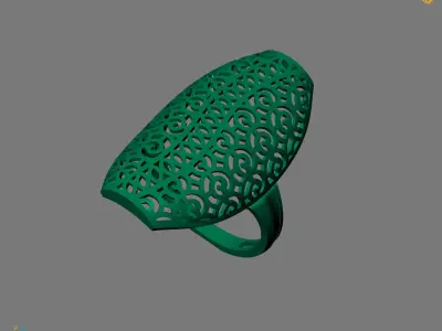 Women Plain Ring Ready STL Models Womens Ring 3d models 3D print model 16