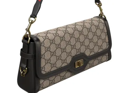 Gucci Luce Bag Black Low-poly 3D model