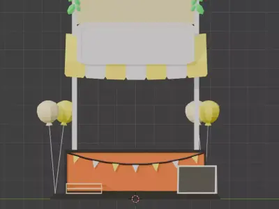 Kid Shop Props Low-poly 3D model