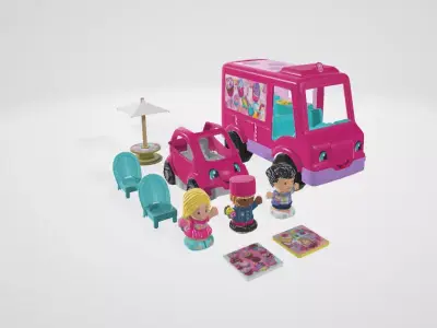 Fisher-Price Little People Barbie Toddler Toy Low-poly 3D model