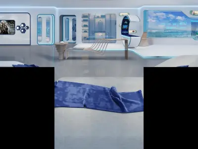 Science Fiction Indoor Home Furnishings 3D model