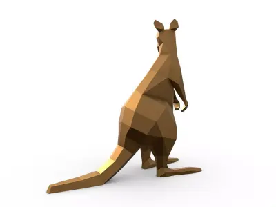 wallaby 3D print model