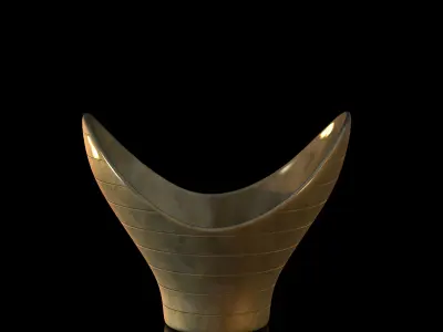 Decorative Brass Bowls by Paavo Tynell Low-poly 3D model
