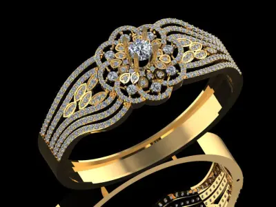 Bracelet DIAMOND  3D print model