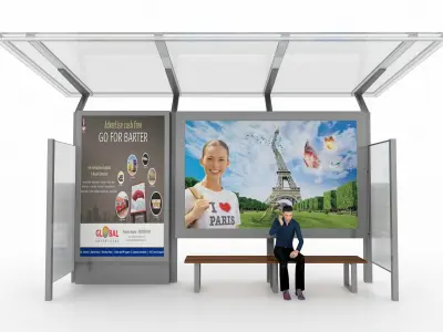 BUS STATION 5 3D model