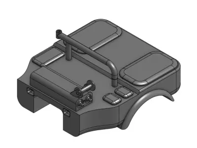 scx24 pipeline bed 3D print model