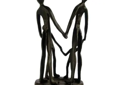 Bull Dolton Family Circle Figurine 3D model