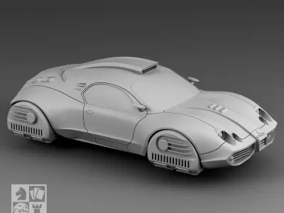 Futuristic Car - Bojo 3D print model