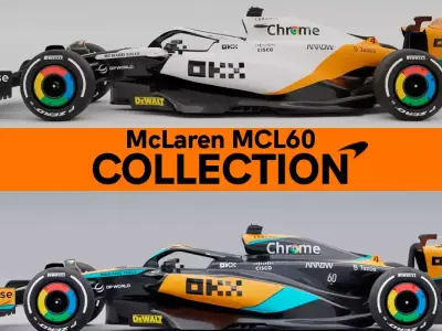 McLaren F1 2023 collection 3D Model Pack