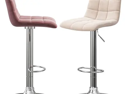 Bar stool Tailor powder pink 3D model