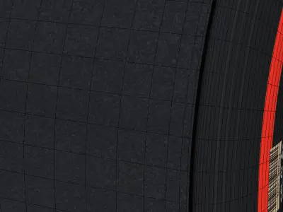 W06 Supersoft front tyre Low-poly 3D model