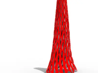 Building Envelope Facade Design Grasshopper Rhino Files Download 3D model