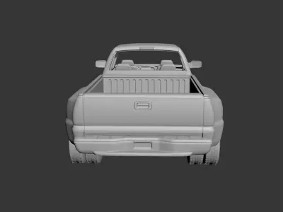 GMC Sierra Crew Cab 3500 Dually 2003 3D print model