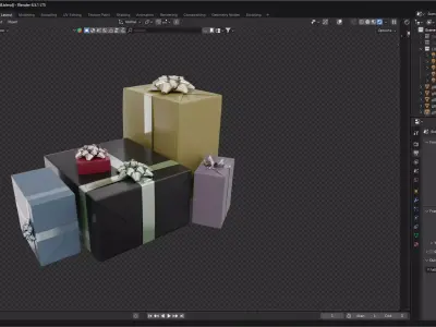 Gift box 11 3D model