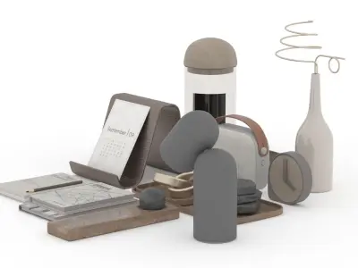 Decorative Set 3D model 35