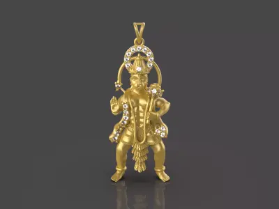 Bajrangbali Pendant - 0073 3D print model