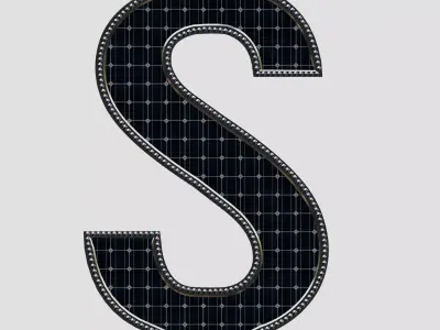 Solar Panel DOLAR Sign 3D model