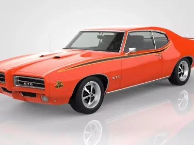 Pontiac GTO The Judge 1969 3D model