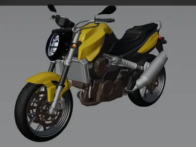 Motor-Bike-Aprilia-Mana-850 Low-poly 3D model