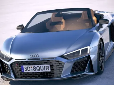 Audi R8 Spyder 2019 3D model