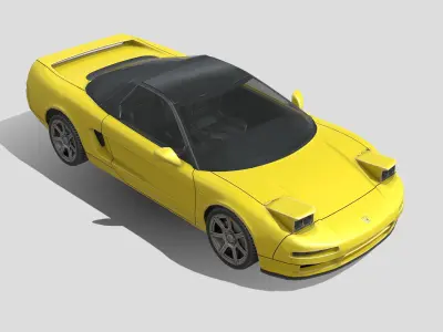Honda NSX TypeR 1992 Low-poly 3D model