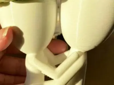 Pareja de enamorados - Planter couple in love - 3D printing Free 3D print model