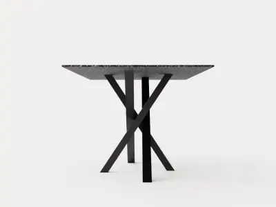Penny Dining Table 180 Cm Low-poly 3D model