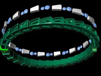 Cartierr bracelet ready print 3d 3D print model