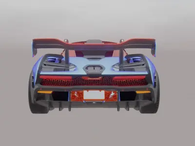 Realistic Maclaren senna  3D print model