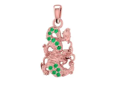Luxury Dragon Pendant for Women 3017 3D print model