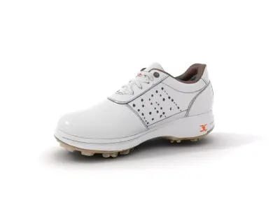 White Golf Shoe model pack Low-poly 3D model