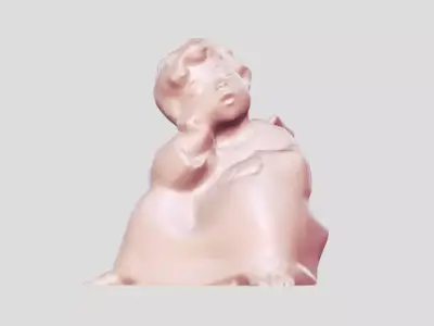 angel baby statue 3D print model