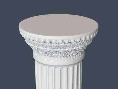 Roman Column 009 3D model