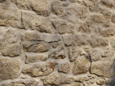 Yellow stone seamless wall texture 3D model