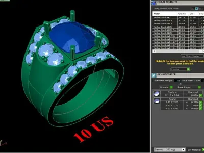 Luxury Men Rings Designs 6MR067 3D print model