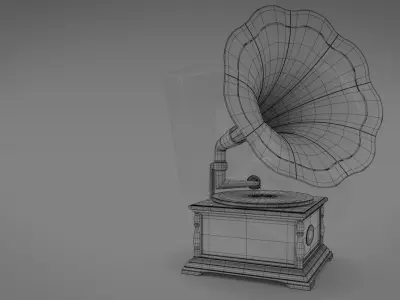 Gramophone 3D model