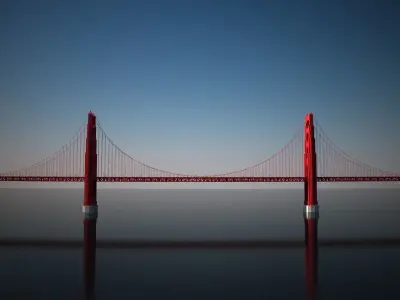 Golden Gate Bridge 3D model