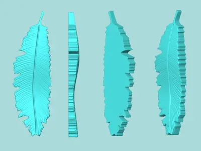 Tropical Leaf - Silicone Mold Maker - Template 3D print model