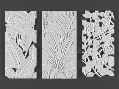 3 ornamental classic decoration art 3d model kitbash vol 23 3D model