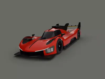 ferrari 499p 3D model