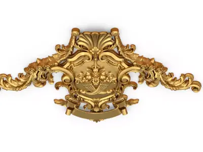 carved classic decorative ornament cnc 3d printing stl 65 3D model
